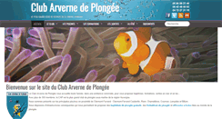 Desktop Screenshot of cap-arverne-plongee.com