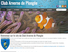 Tablet Screenshot of cap-arverne-plongee.com